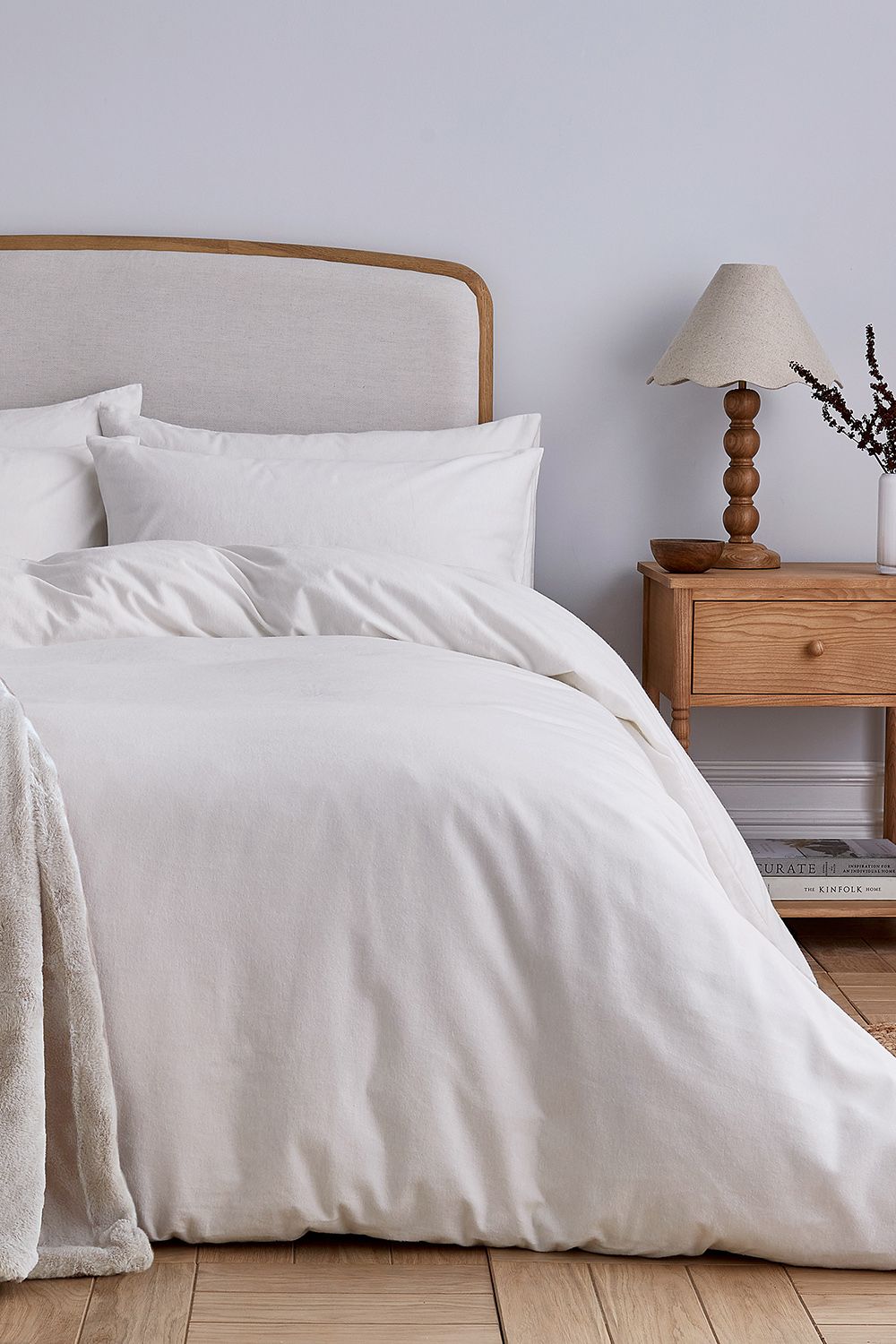 Helena Springfield 'HS Brushed Cotton' Duvet Cover Set in White