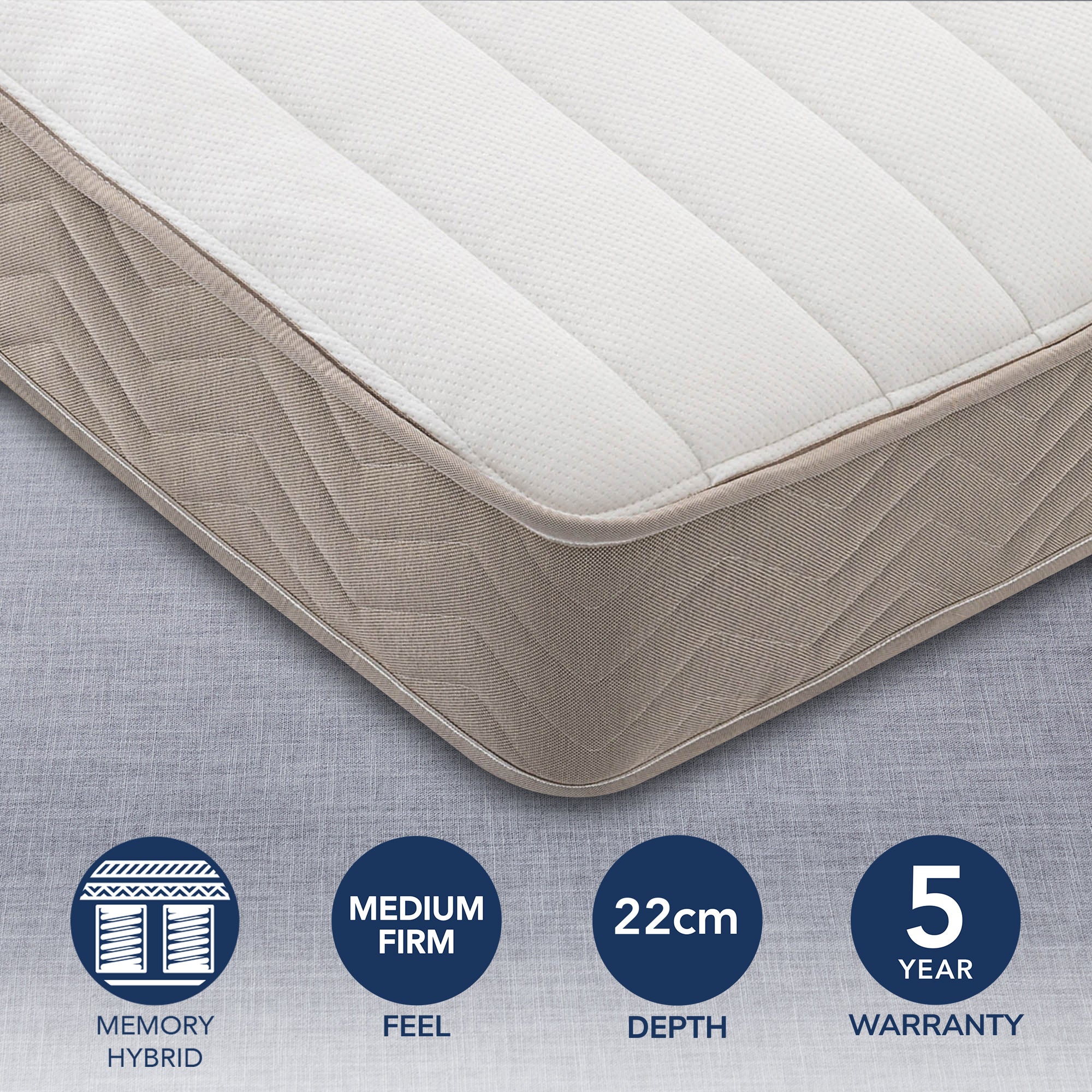 Silentnight Seoul Miracoil Memory Mattress White