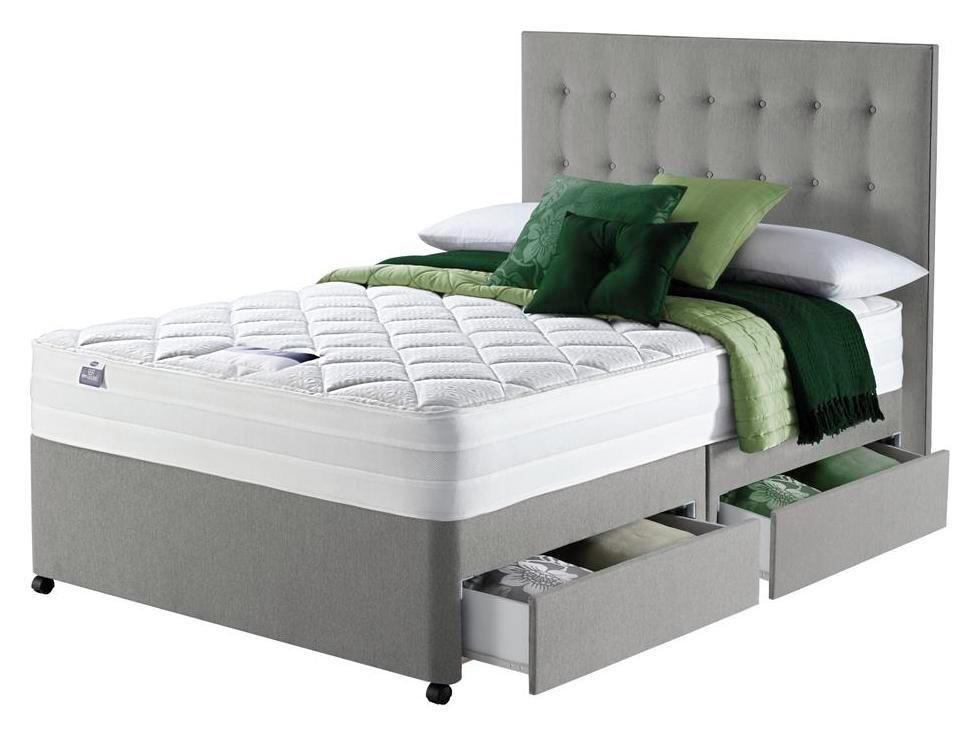 Silentnight Knightly 2000 Luxury Double 4 Drawer Divan Bed