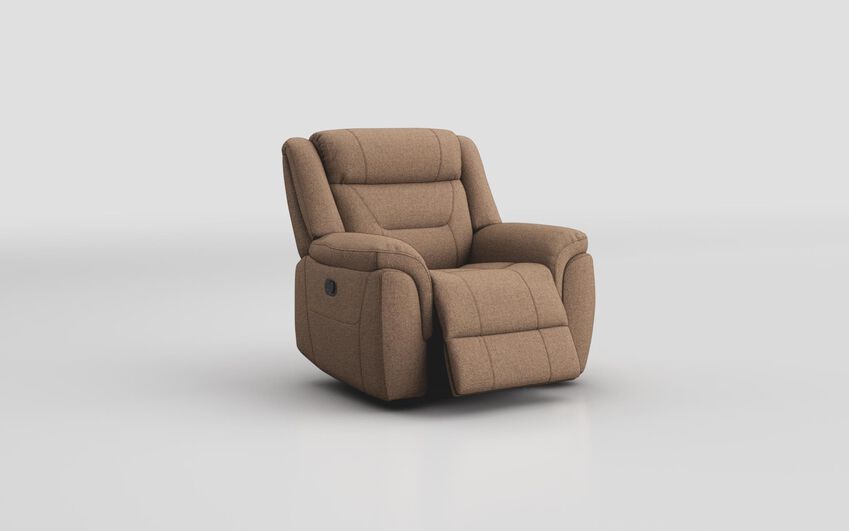 Brown Fabric Ainsdale Manual Recliner Chair