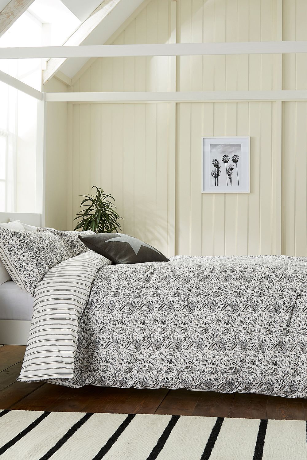 Helena Springfield 'Byron' Cotton Duvet Cover Set in Grey