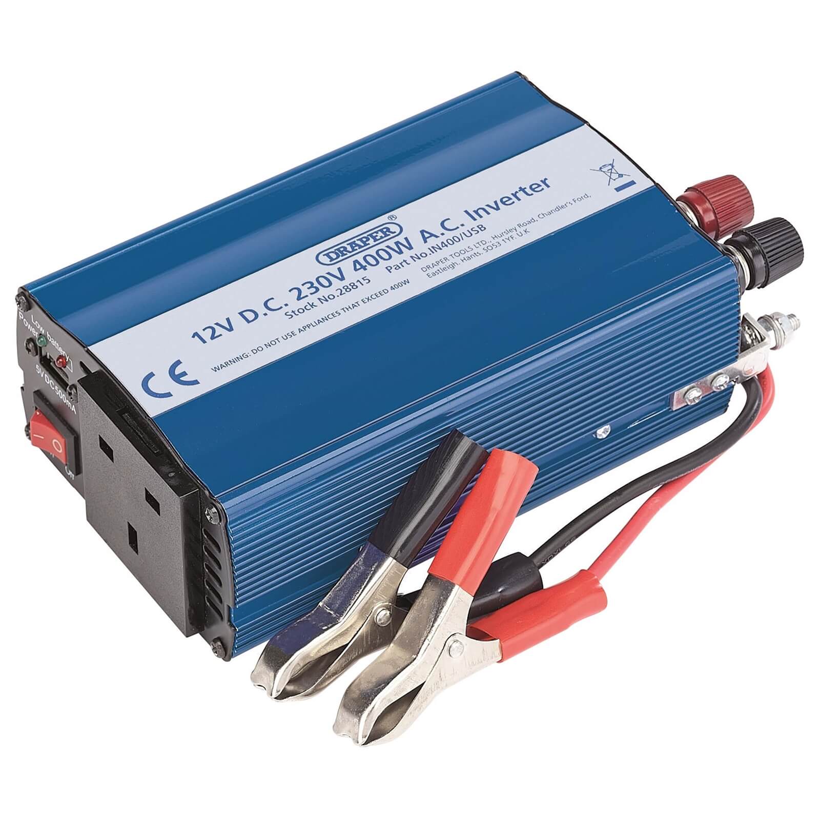 Draper 400W DC-AC Inverter with USB