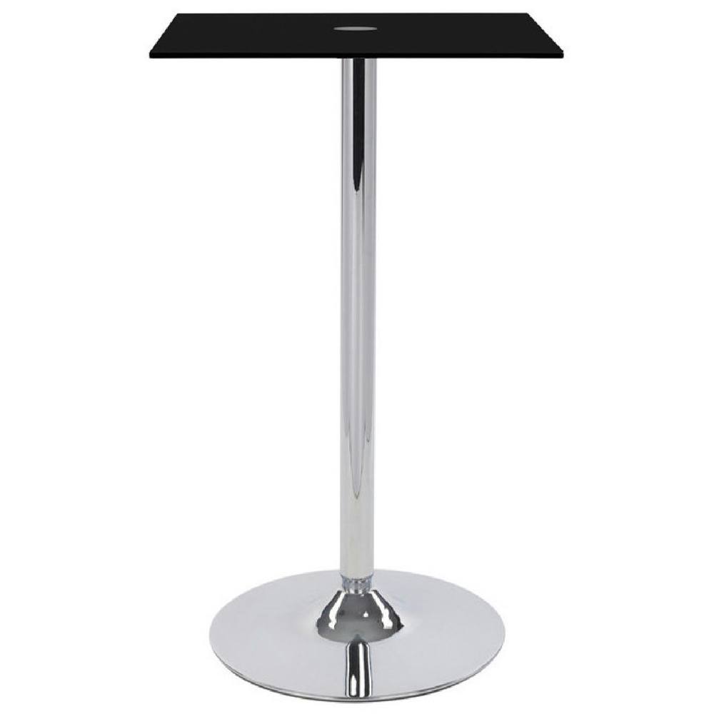 netfurniture Metropolitan Poseur Table Square Black Glass