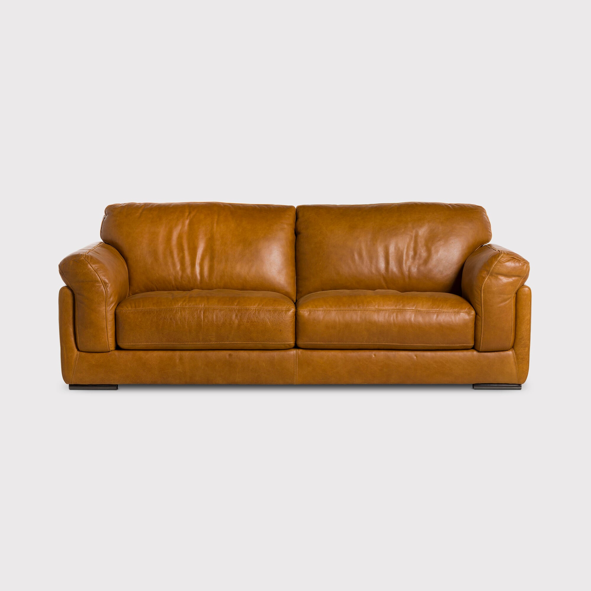 Ledbury 3 Seater Sofa, Brown Leather | Barker & Stonehouse