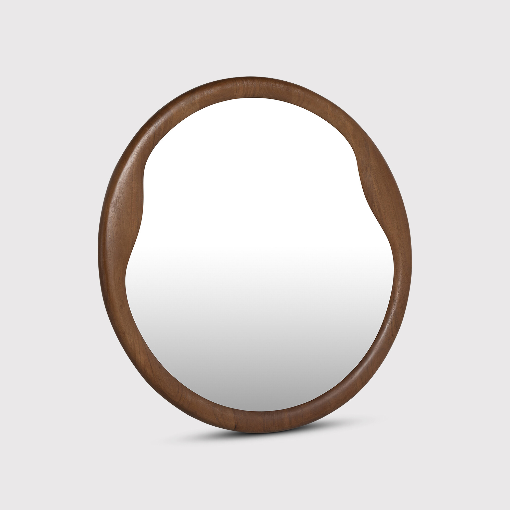Zerina Mirror 80x80x3cm, Round, Brown Glass | Barker & Stonehouse