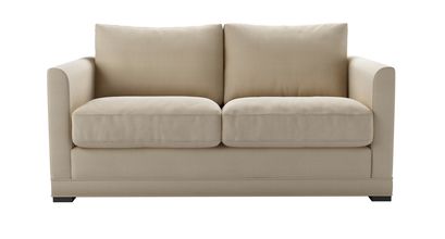 Aissa 2 Seat Sofabed in Moon Smart Cotton - sofa.com