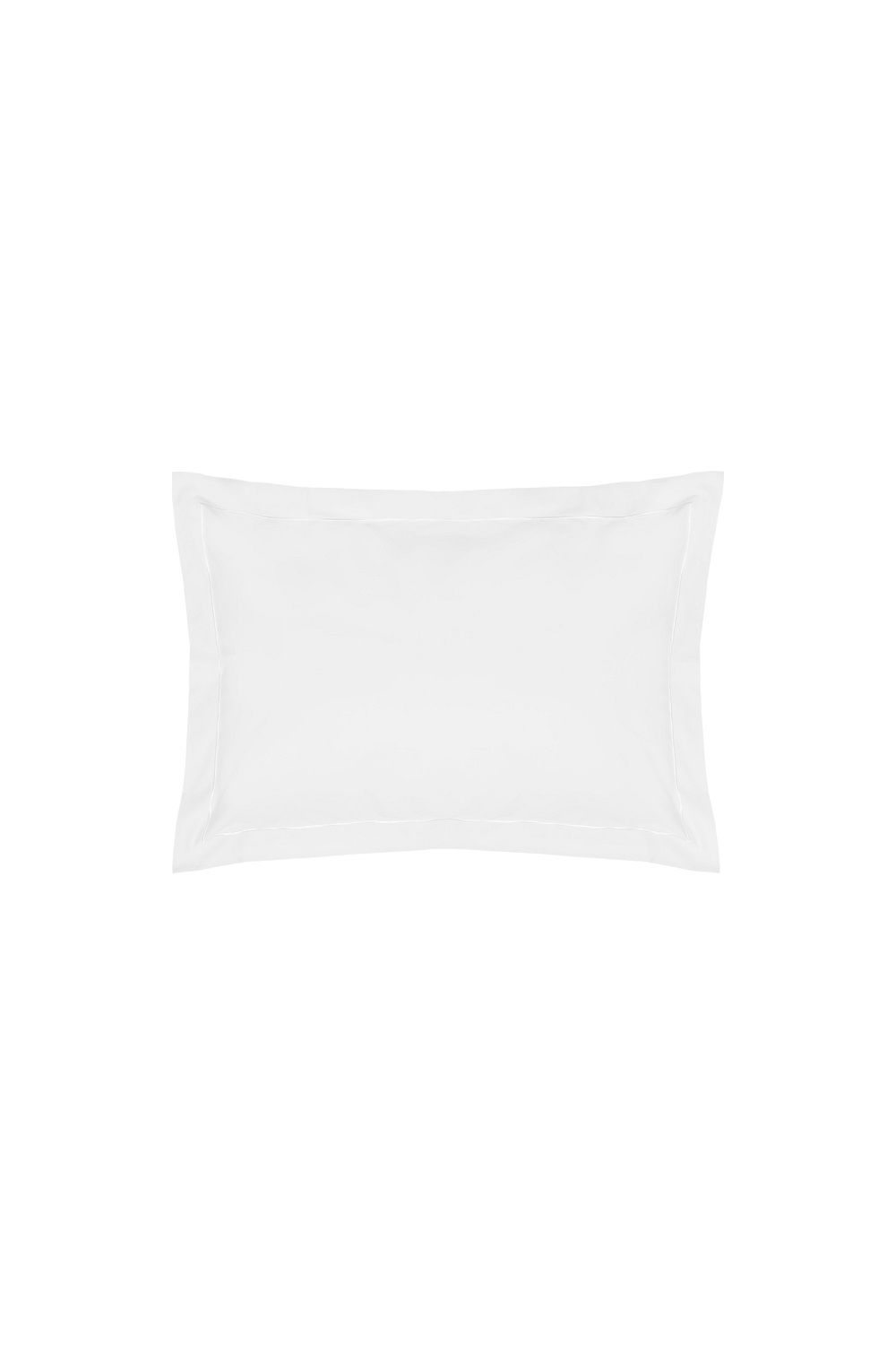 Belledorm Easy Care 200 Thread Count Cotton Polyester Percale Oxford Pillowcase in White