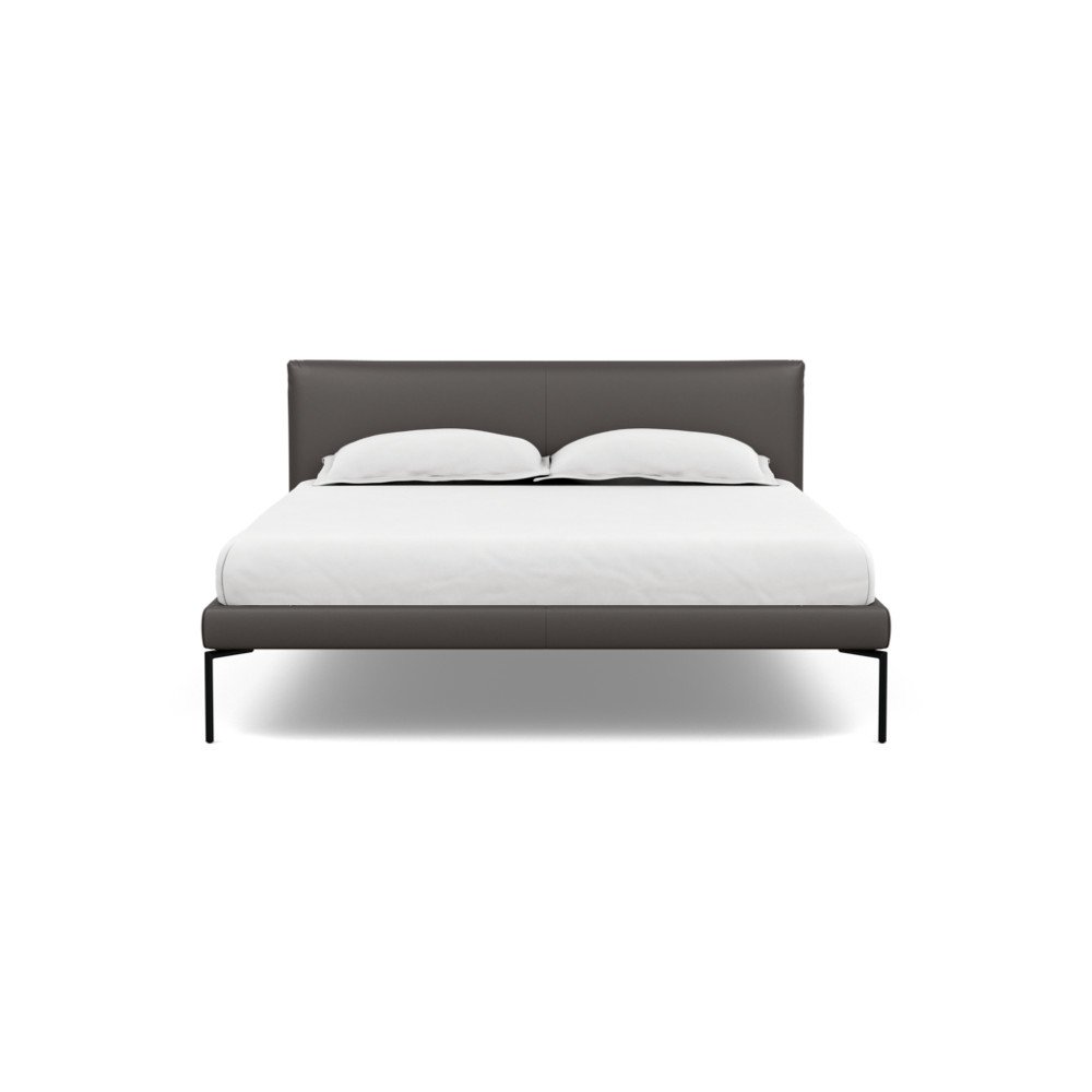 Heal's Matera Bedstead King Leather Hide Grey 7177