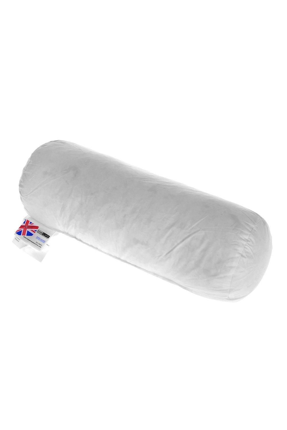 Homescapes Duck Feather Bolster Cushion - Luxury Filler & Inserts for Comfort in White