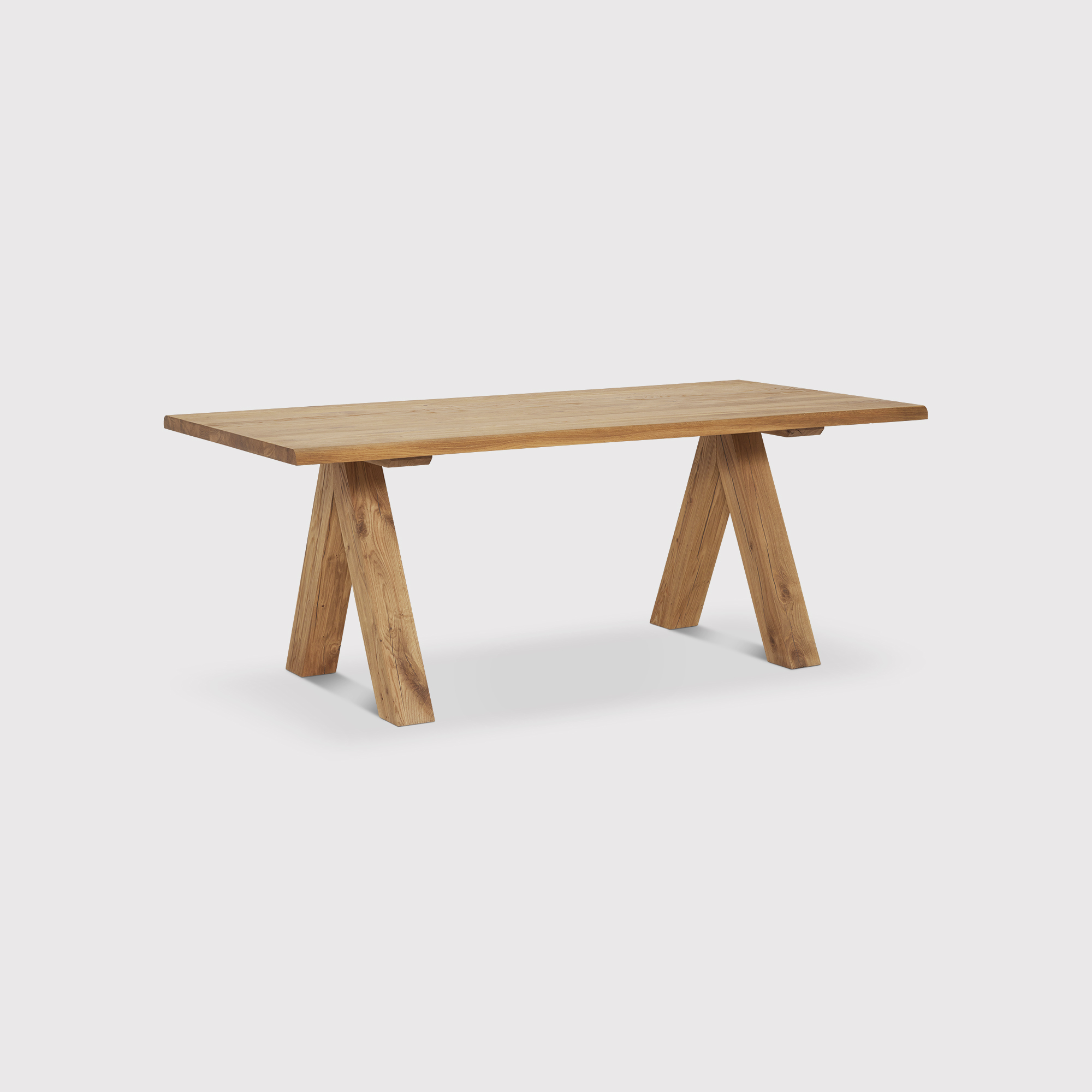 Tromso Dining Table With Butterfly Legs 200cm, Brown | W200cm | Barker & Stonehouse