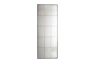 Hemingway Small Rectangle Wall Mirror with Black Frame - sofa.com