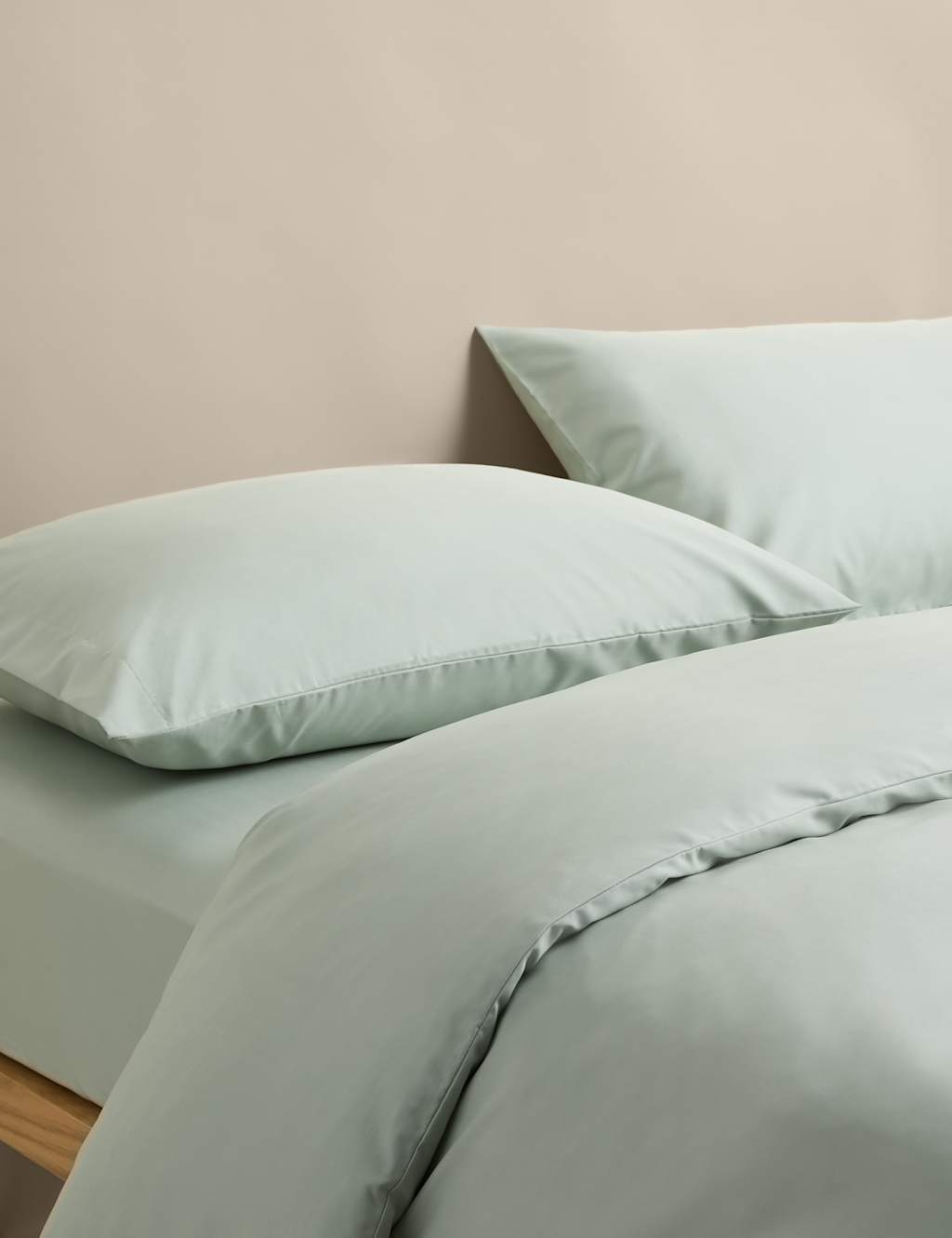 M&S Egyptian Cotton 400 Thread Count Bedding Set Sage