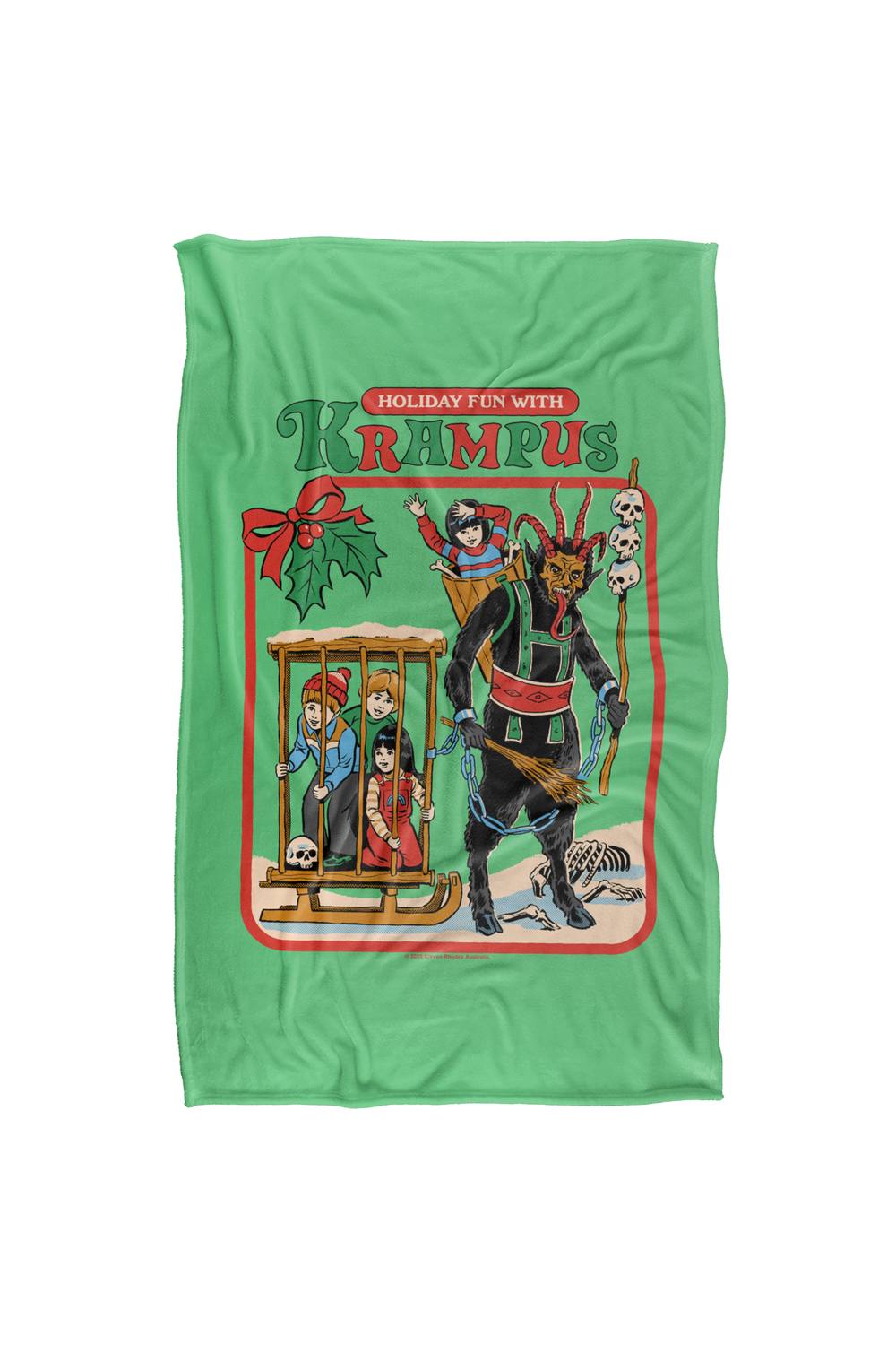 Steven Rhodes Fun With Krampus Silky Touch Super Soft Throw Blanket