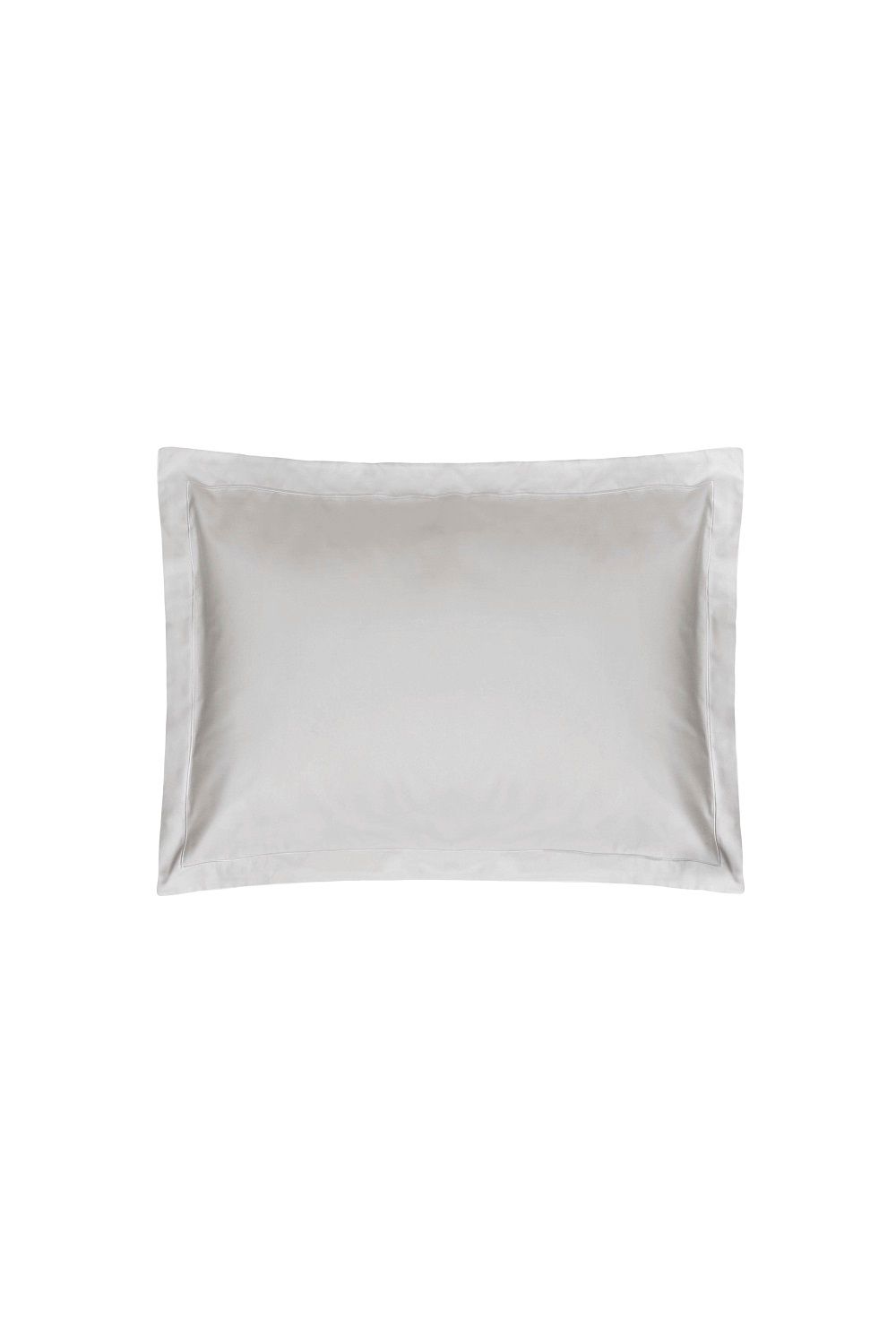 Belledorm Easy Care 200 Thread Count Cotton Polyester Percale Oxford Pillowcase in Light Grey