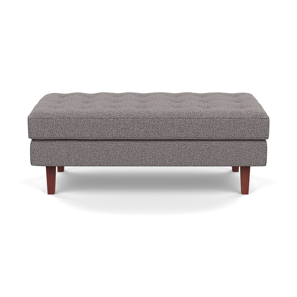 Heal's Hepburn Ottoman Loop Boucle Granite Walnut