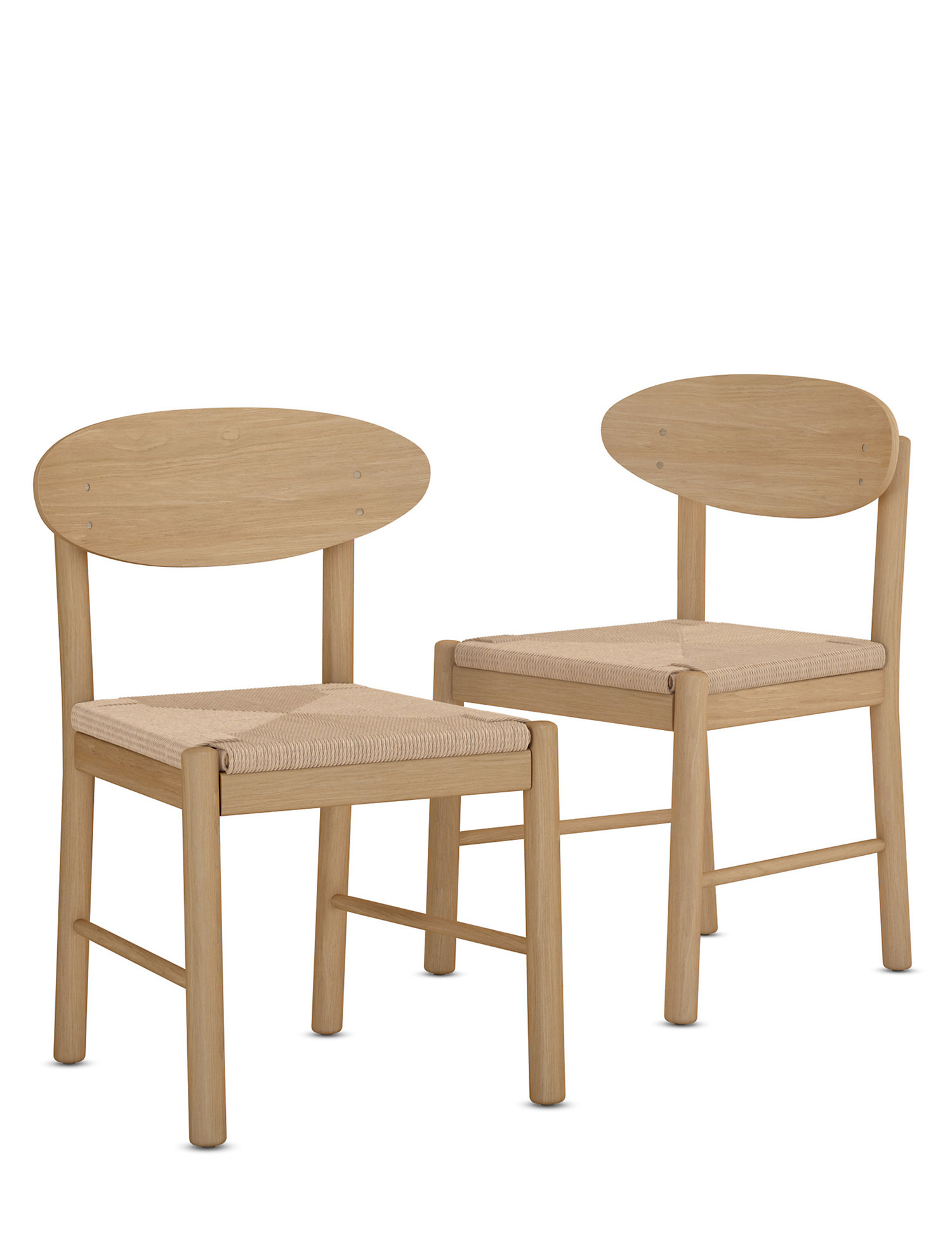 M&S Set of 2 Cord Dining Chairs