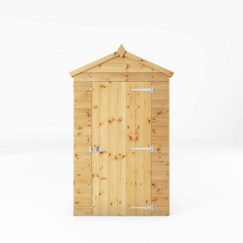 Mercia 6 x 4 Feet Shiplap Apex Shed - L181.4 x W129.1 x H217.1 cm - Brown 2