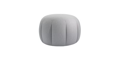 Harper Round Footstool in Pumice House Plain Weave - sofa.com