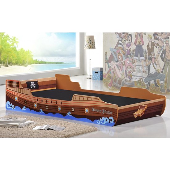 Caribbean Pirate Ship Single Bed