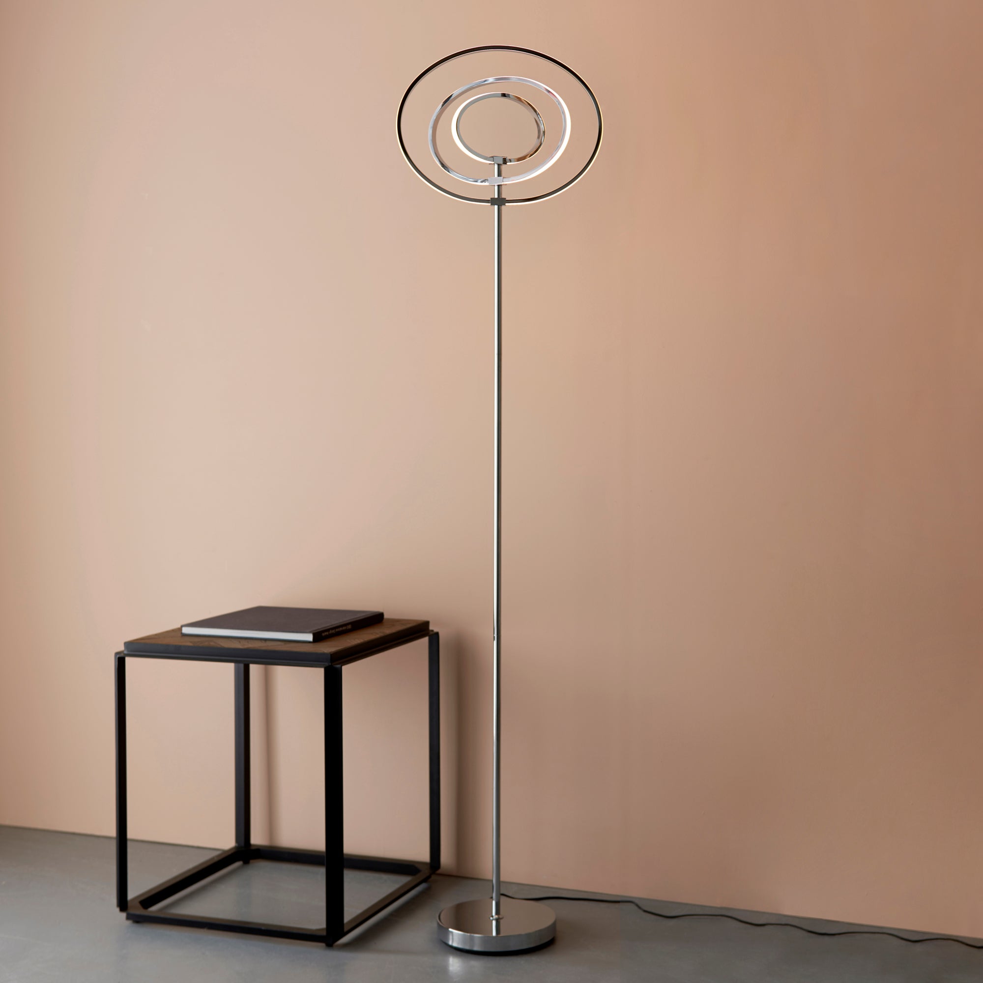 Vogue Atoka Integrated LED Floor Lamp Chrome