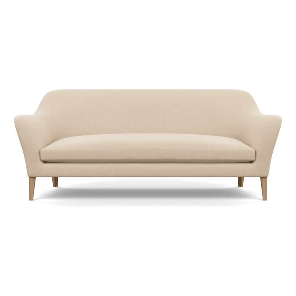 Heal's Wallis 4 Seater Sofa Brushed Cotton Oat Tinted Ash Feet