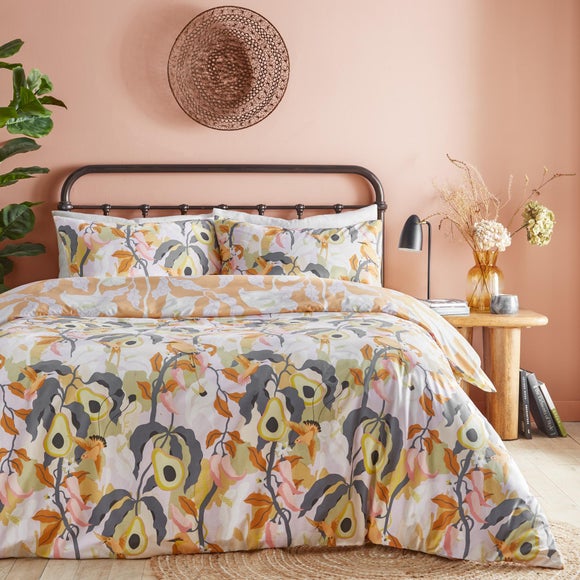furn. Huerta Orange Duvet Cover and Pillowcase Set 3