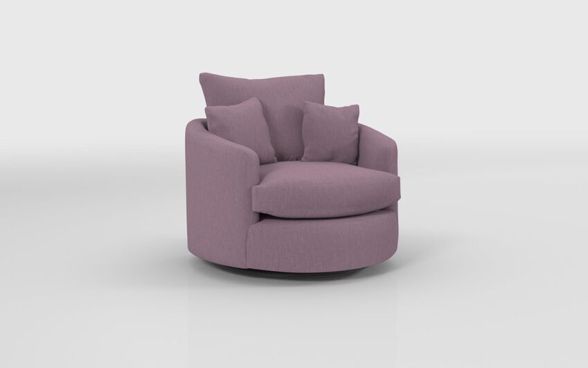 Purple Fabric Edale Twister Chair