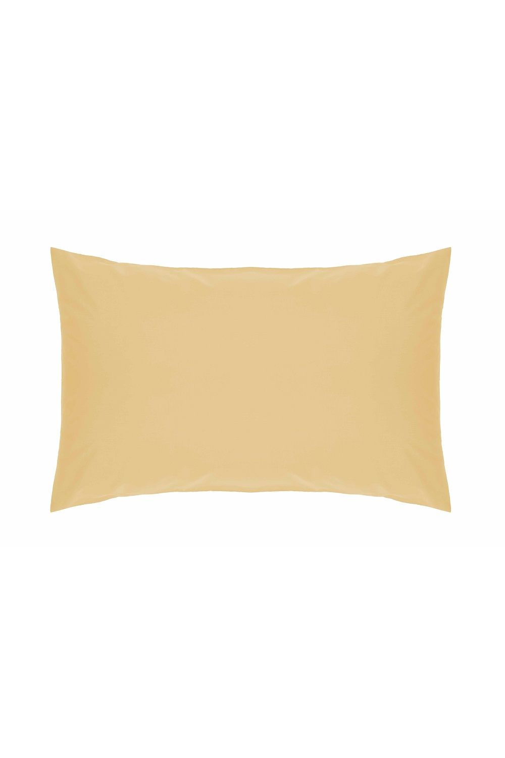 Belledorm Easy Care 200 Thread Count Cotton Polyester Percale Housewife Pillowcase in Yellow