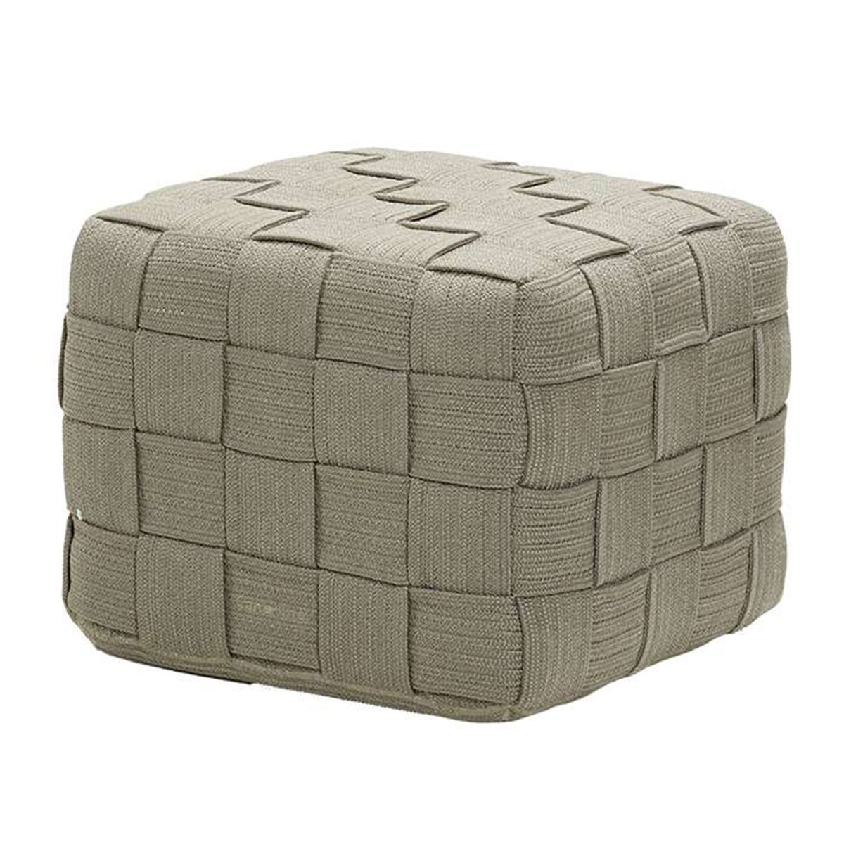 Cane-line Cube Footstool, Taupe