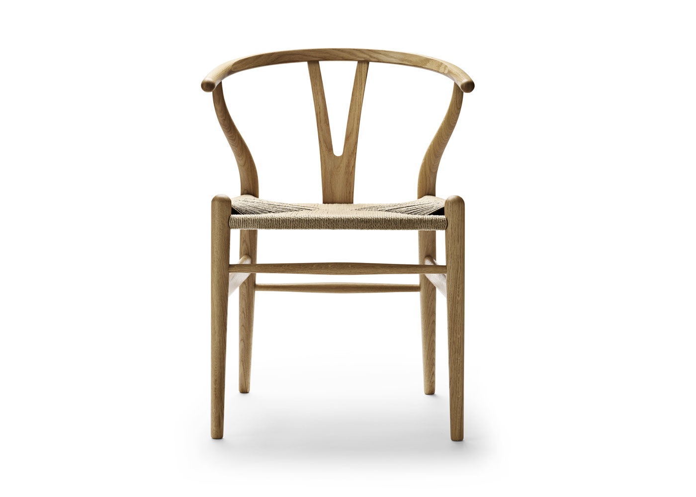 Carl Hansen & Søn Wishbone Chair CH24 Oiled Oak Frame Natural Paper Cord Seat