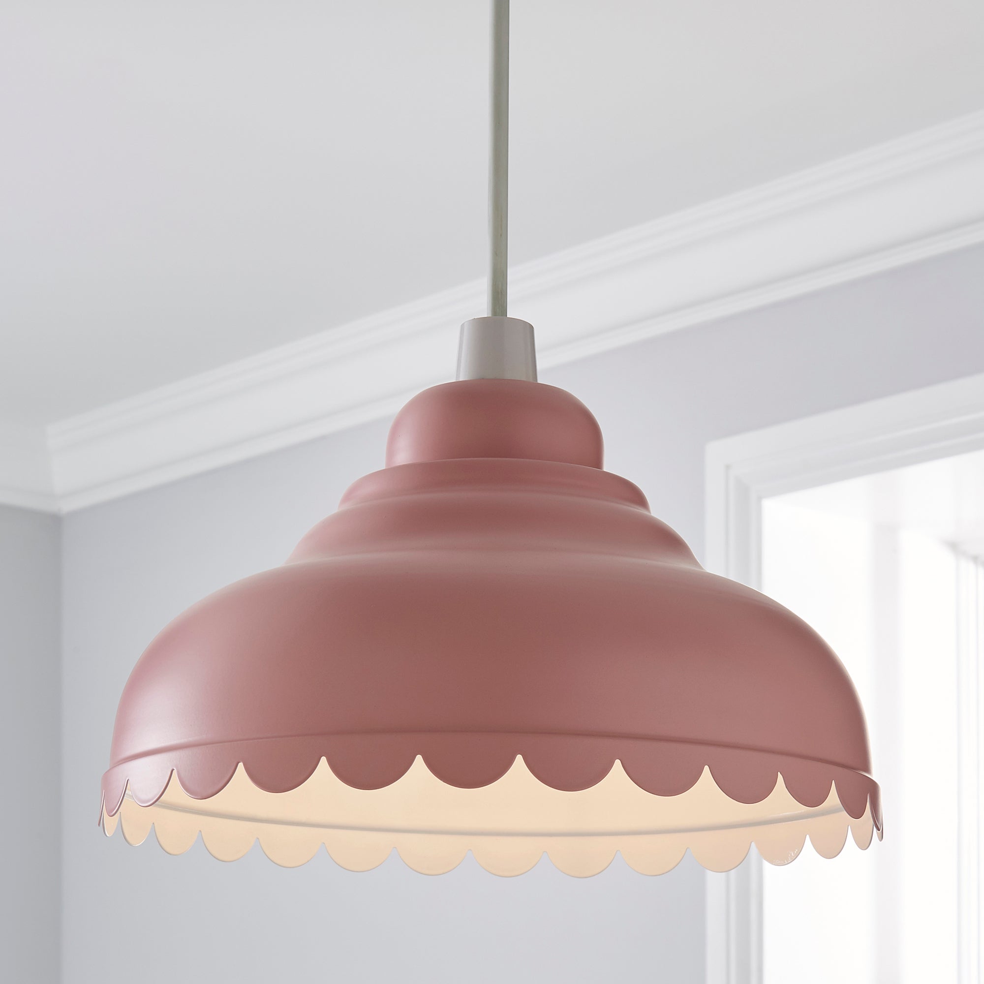 Sofie Scalloped Easy Fit Pendant Blush