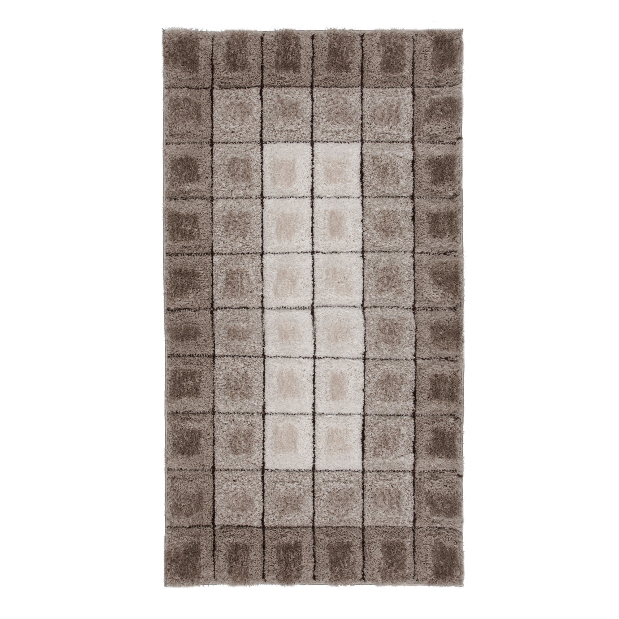 Velvet 3D Cube Rug Natural