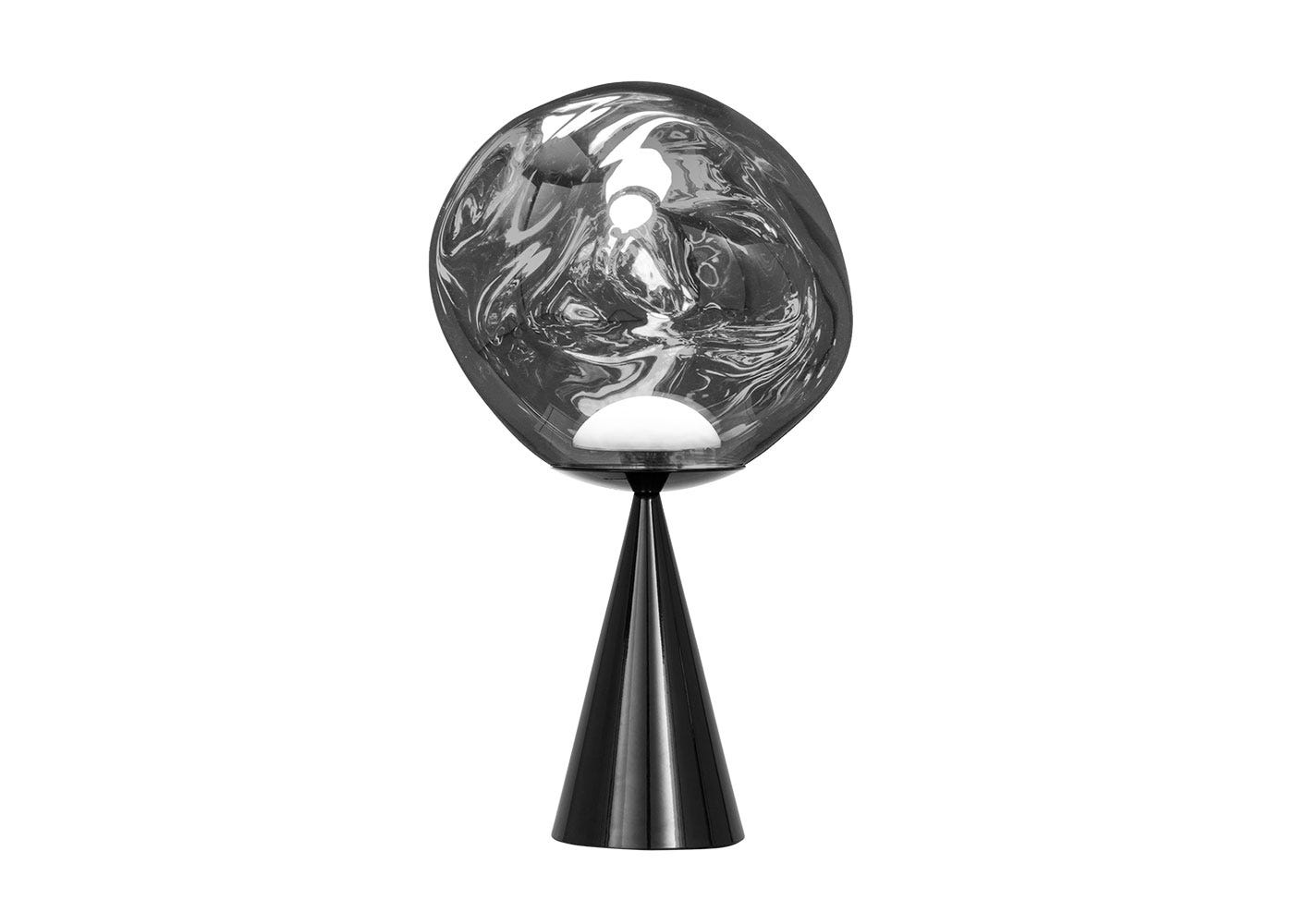 Tom Dixon Melt LED Cone Fat Table Lamp Chrome