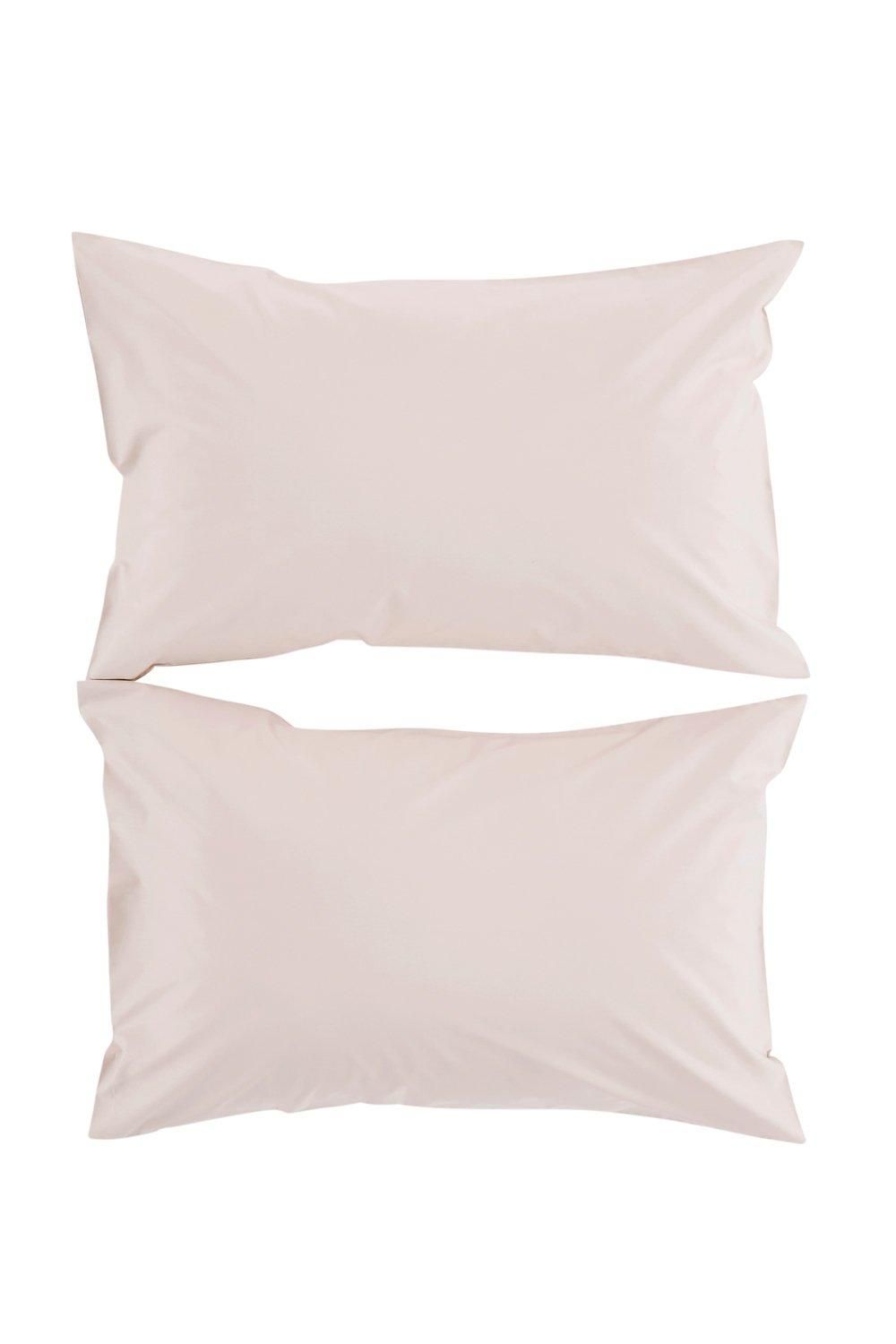 CHRISTY Pure Cotton Percale Standard Pillowcase Pair in Pink