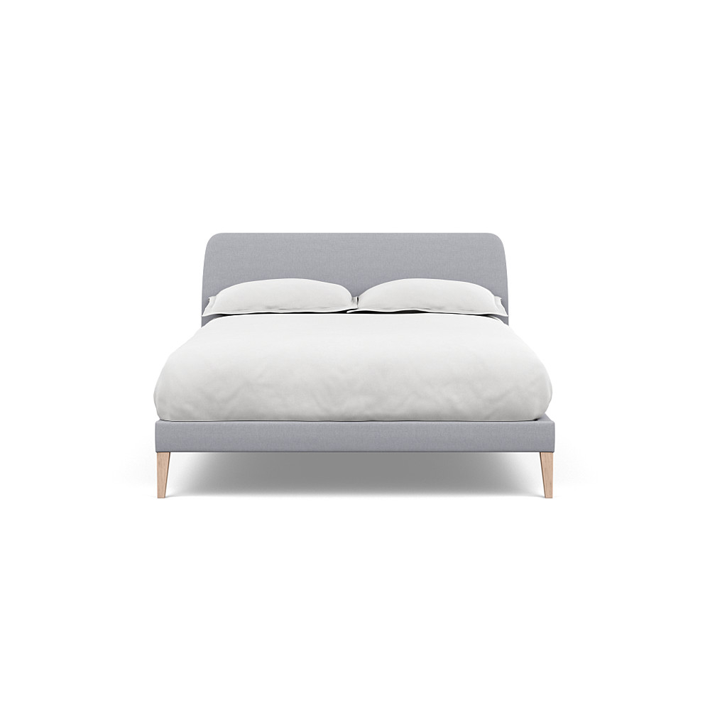 Heal's Wallis Bedstead Double Brushed Cotton Pewter Natural