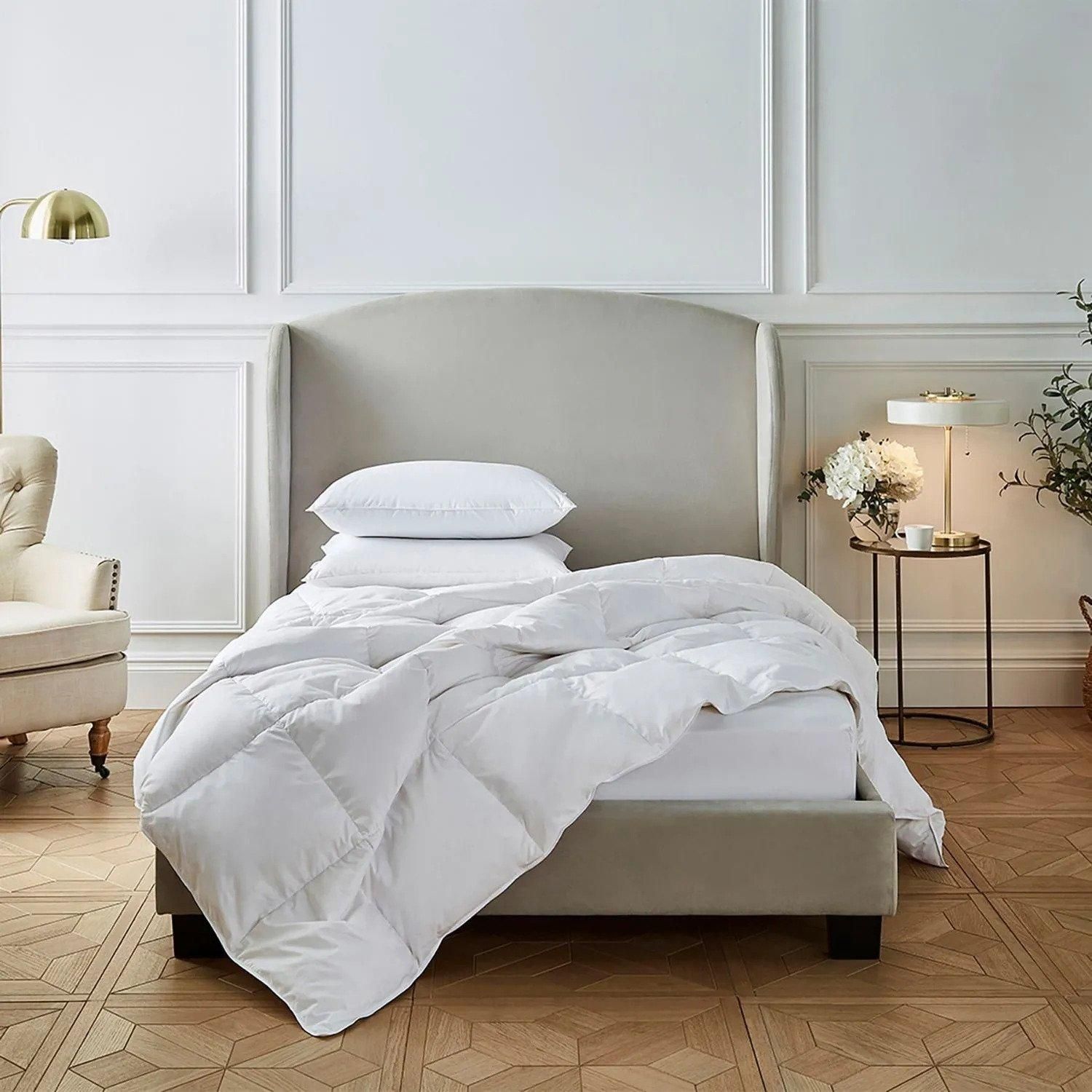 Liddell Luxury Hotel Quality Duck Down Duvet 13.5 Tog in White