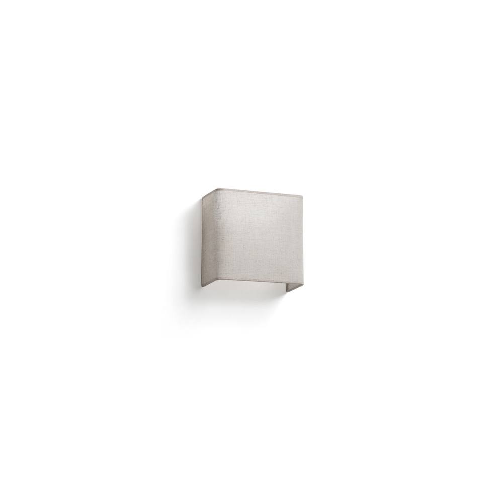 Netlighting Otton Square Linen Wall Lamp in Off-White