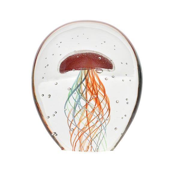 Objets d'Art Multicoloured Glass Jellyfish Ornament
