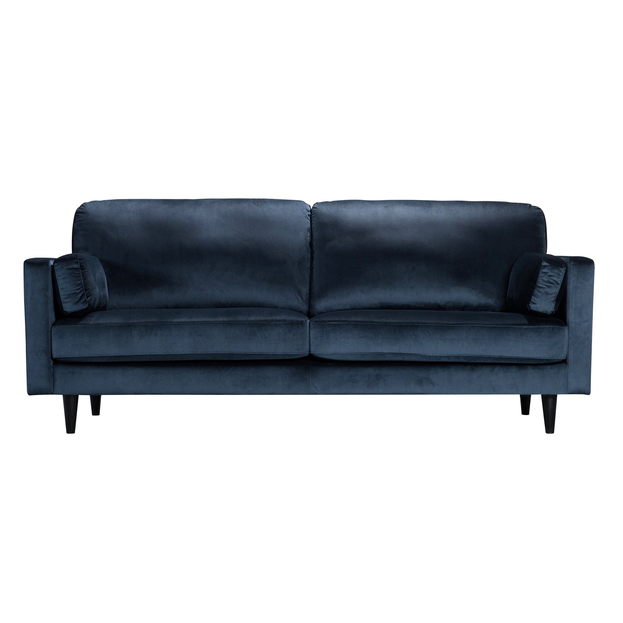 Sheldon Velvet 3 Seater Sofa Blue