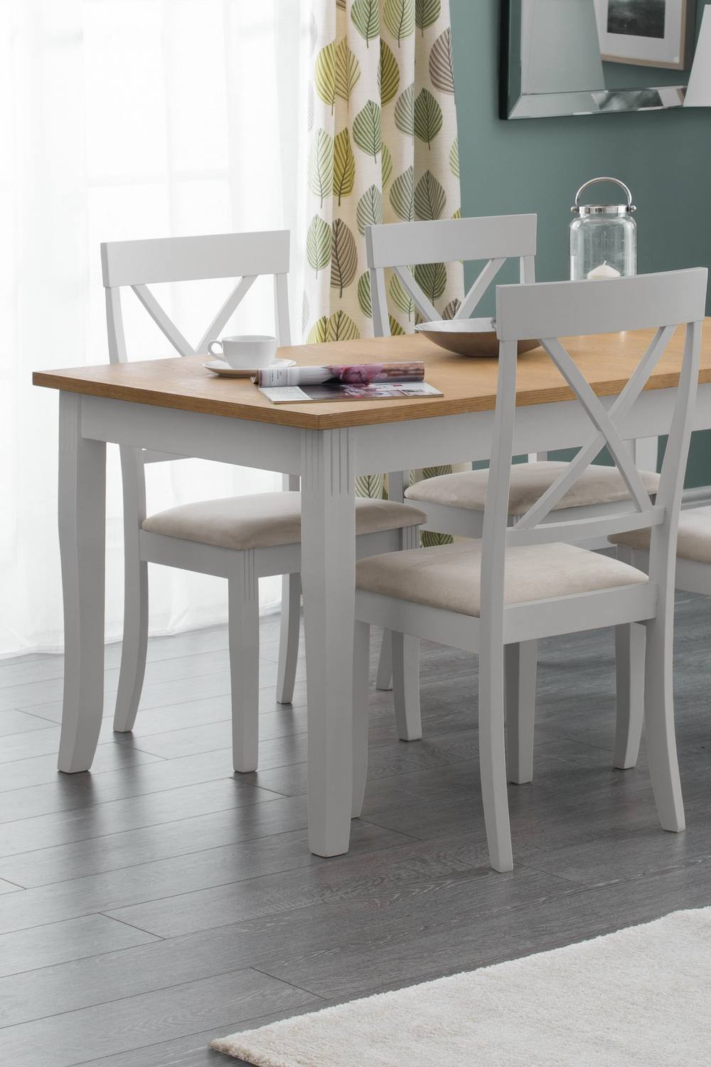 Julian Bowen Davenport Dining Chair (Set of 2) in Grey