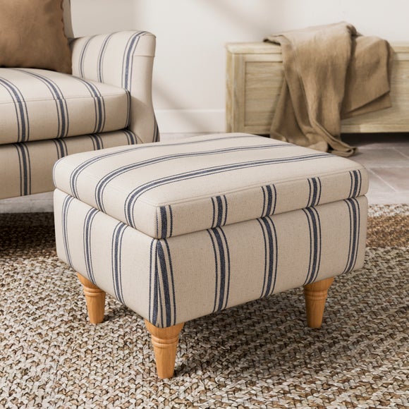Charnwood Folkstone Stripe Storage Footstool