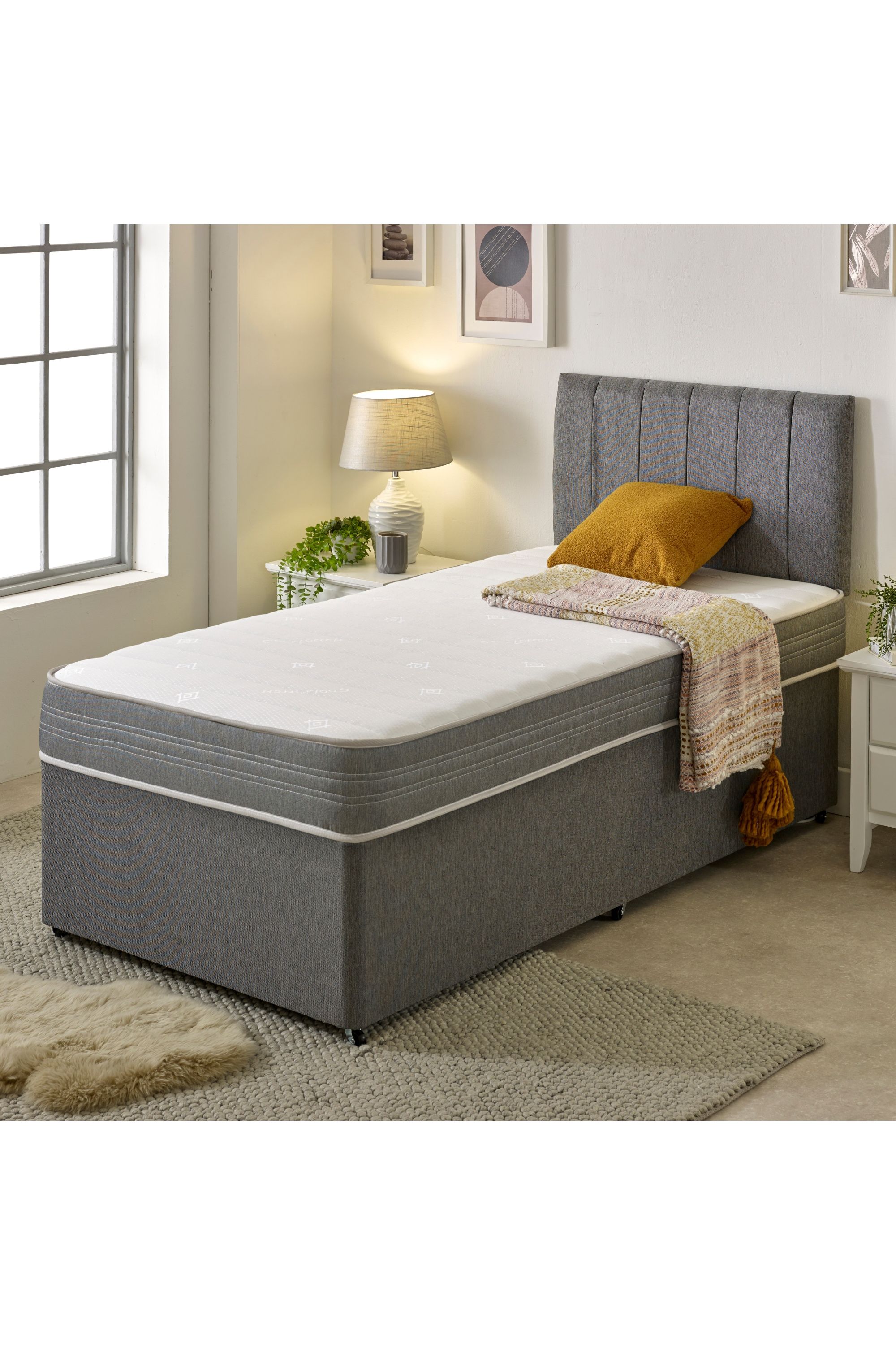 eXtreme Comfort Ltd Extreme Comfort Grey Sirocco 18cms Deep Hybrid Spring & Memory Foam Mattress