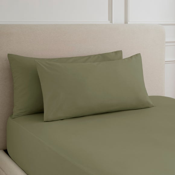 Hotel 230 Thread Count 100% Cotton Percale Large Standard Pillowcase Pair