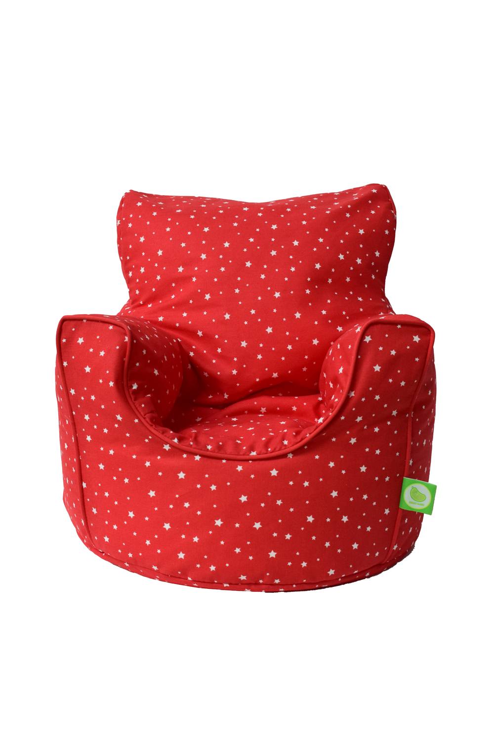 Bean Lazy Cotton Red Stars Bean Bag Arm Chair with Beans Child / Teen size
