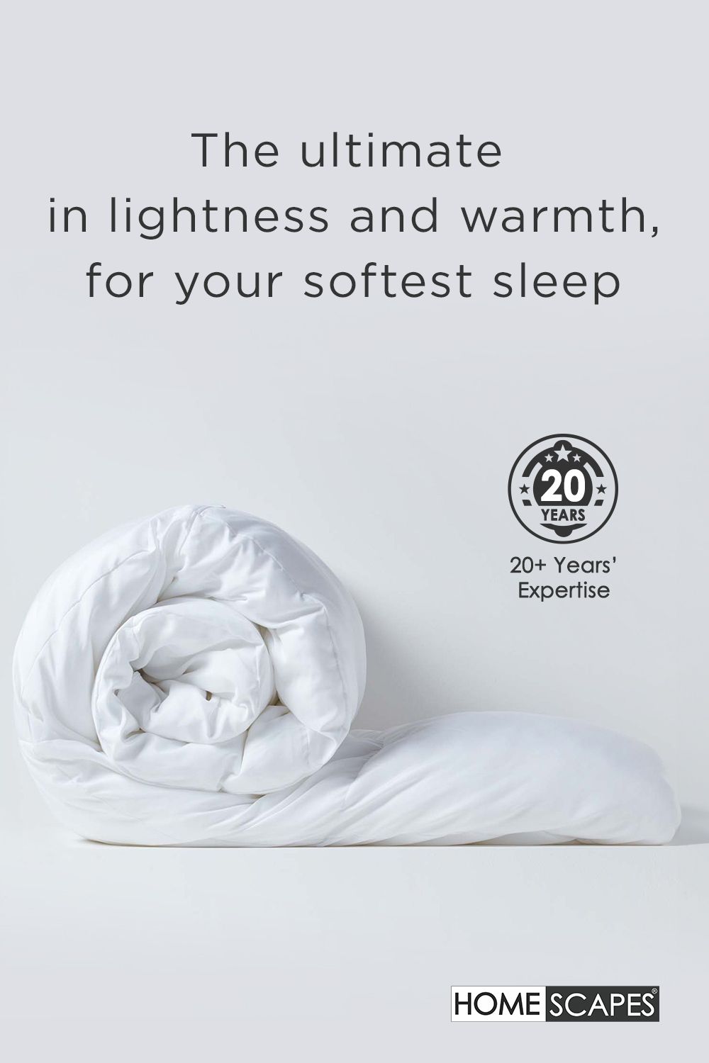 Homescapes Luxury Hotel Quality Super Microfibre 13.5 Tog Winter Duvet in White 3