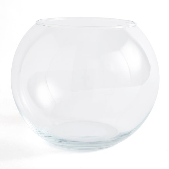 Clear Small Glass Fishbowl Vase 2