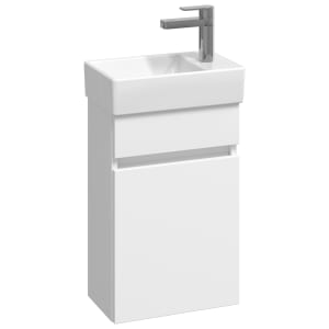 Concept Matt White Compact S1 Vanity Unit & RH Basin - 360mm