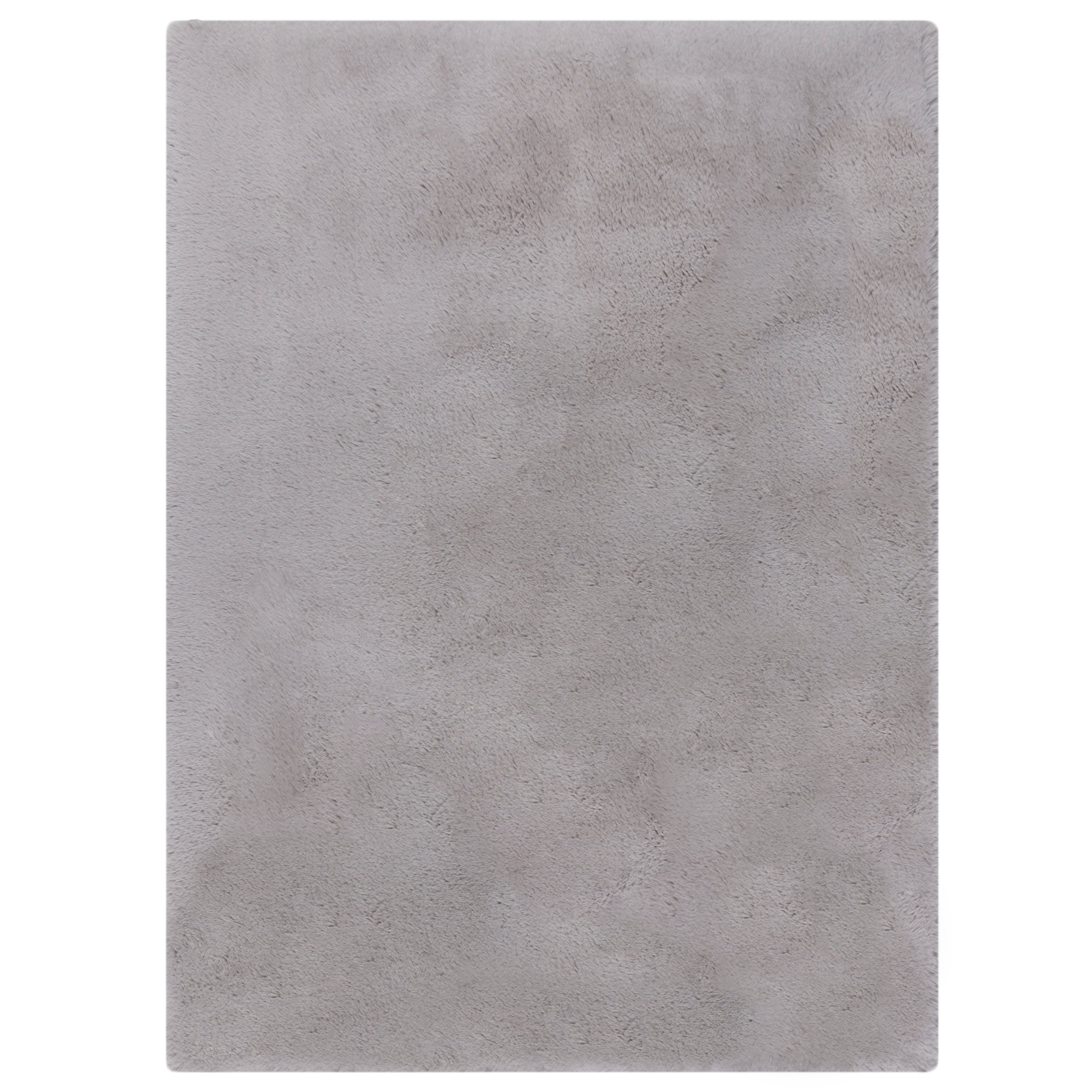 Dorma Purity Luxury Faux Fur Rug Grey