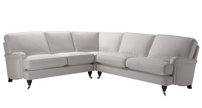 Bluebell Asym. Crn: LHF 2 Seat w RHF 2.5 Seat in Dove Smart Velvet - sofa.com