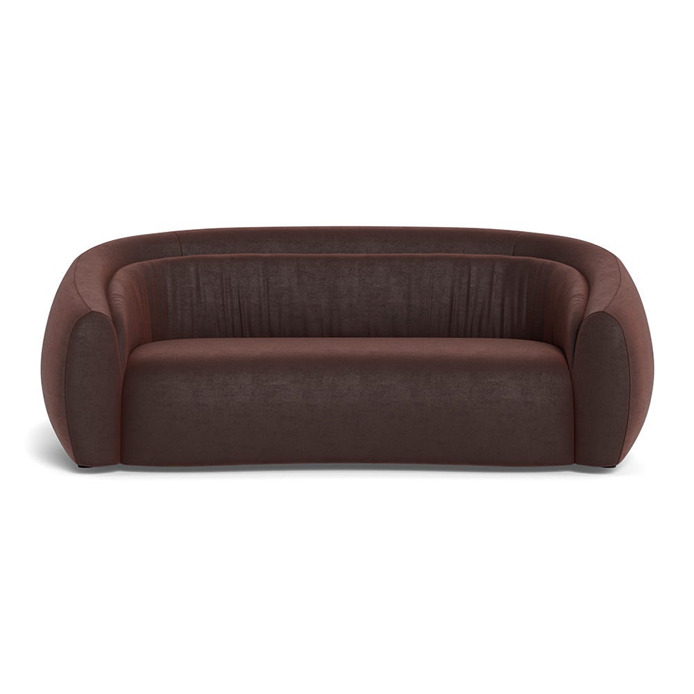 Heal's Flora 3 Seater Sofa Siena Cotton Dusky Pink 2